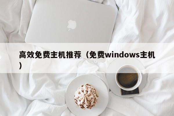 高效免费主机推荐（免费windows主机）